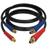 Tectran 17912H 3/8 In. Air Brake Hose, 12 Ft. Long, With 1/2" Red And Blue Flex