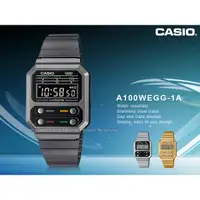 在飛比找蝦皮購物優惠-CASIO 卡西歐 電子錶 A100WEGG-1A 不鏽鋼錶