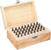 Letter and Number Stamp Set 36Pcs 40Cr Alloy Steel Metal Stamp Number & Letter P