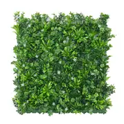 Un-Real 50 x 50cm Artificial Hedge - Mixed White Blossom