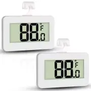 Mini Refrigerator Fridge Thermometer 2 Pack Digital Freezer Thermometer Water...