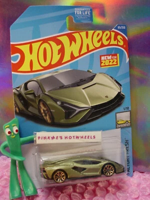 2022 Hot Wheels LAMBORGHINI SIAN FKP 37 #85 satin green☮ FACTORY FRESH ☮ case K