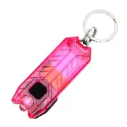 45LM 2 Modes Portable Led Flashlight Mini Torch LED Keychain Flashlight Key Chain - Red