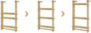 Adjustable Kitchen Spice Jars Hanging Storage Rack