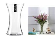 bulk 12 Glass Waisted Vase Flower 8x15cm