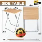 Side Folding Snack Wooden TV Table Coffee Tea Laptops Sofa Camping Dinner Picnic