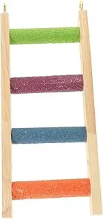 COSMEVIVI Wooden Parrot Ladder Bird Toy Parrot Platform Climbing Toy for Cockatiel Small Birds