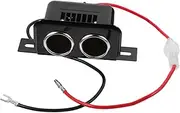 Cabilock Car Cigarette Lighter Socket Power Splitter Dual Outlet Design for Simultaneous Charging Durable Construction Overload Circuit Protection for Safe Use