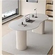 Home Rock Plate Pc Table Desktop Student Desk Home Bedroom Simple Modern Bedside Writing Table Octagonal Office Desk Storage(160 * 80 * 75cm)