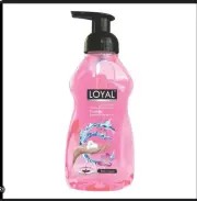 Liquid Hand Soap Foam Pink Antibacterial Wash Loyal 500 ml Cleaning Skin Flowers