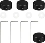 Milisten 4 Sets Aluminum Alloy Nail Cap Guitar Footswitch Cover Metal Footswitch Cap Guitar Accessories Guitar Footswitch Stomp Guitar Effect Button Guitar Footswitch Pedal Tapping Effector