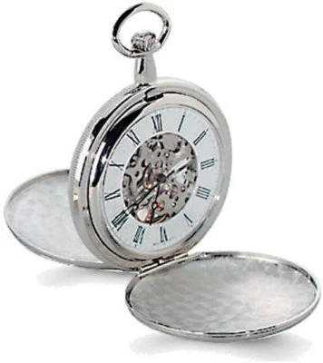 Charles Hubert Chrome-finish White Dial Pocket Watch XWA1034