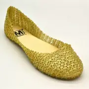 Makers Womens Love Ballet Flat Size 6 Champagne Textured Cushion Footbed NEW