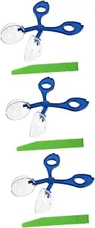 Toyvian 3 Sets Scissor Clip Kit with Tweezers Outdoor Cognitive for Enhance Imagination and Motor Skills for Insect Exploration and Play