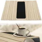 Flexible Wooden Sofa Arm Chair Tray Table Organiser Snack Serving Tray Arm Rest❁