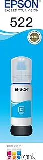 Epson T522 - EcoTank - Cyan Ink Bottle for EcoTank ET-1110, ET-1810 ET-2710, ET-2720, ET-2810, ET-2811, ET-2820, ET-4700, ET-4800, Single Pack, C13T00M292