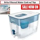 Brita Fridge Water Dispenser Jug Container Filtered Water Tap Jug w/ 2 Filters
