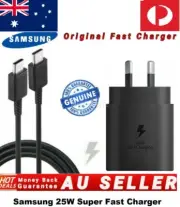 Genuine Original Samsung 25W Super FAST Wall Charger for Note 10/20/S20/S21/S22+