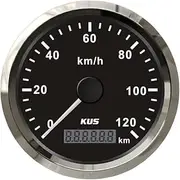 KUS Waterproof GPS Speedometer Odometer Gauge 120KM/H with Backlight for Auto 85mm