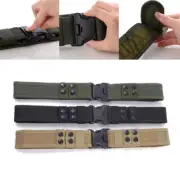 Men's Combat Belts Tactical Belt Canvas Waistband Outdoor Hunting Hiking Camping