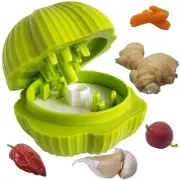 The Garlic Chop - Grinder, Press, Chopper, Mincer - Lime Green With Patented ...