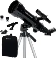 21035 Travel Scope 70Mm F/5.7 AZ Refractor Telescope Kit, Black, 70 with Backpa