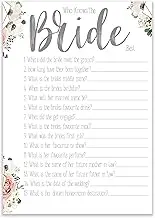 Who Knows The Bride Best Hen Party Games Floral Vintage Boho Design Hen Party Accessories