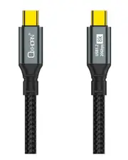 Oxhorn USB 3.2 Gen 2 2 3m USB-C to USB-C 20Gbps 8K@60Hz 20V 100W E-Marker Chip Black fast charging & Video cable Laptop Phones Tablet USB-C Device