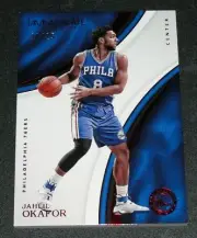 2016-17 Immaculate JAHIL OKAFOR #42 Red Foil Variant/25 76ers DUKE Blue Devils