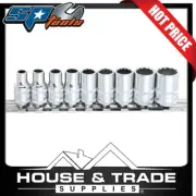 SP Tools Socket Set 9 Piece 1/4"Dr 12Pt SAE SP20131