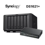 【SYNOLOGY 群暉科技】搭 16埠 網路交換器 ★ DS1621+ 6BAY NAS 網路儲存伺服器