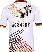 [KiRYu] Men's Football Jersey - World Cup Football Short Sleeve Short T-Shirt with The English Name of The Country for Football Fans of Women and Men