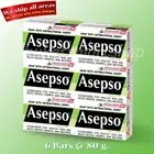 Asepso Antibacterial Bar Soap Hygienic Fresh Mangosteen Extract 80g x 6