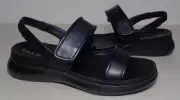Cole Haan Size 8 Wide ZEROGRAND MERITT Black Leather Sandals New Women's Shoes