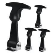 4 Pcs Stainless Steel Buckle Gate Latch Pull Flexible T-handle Hasp