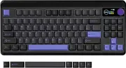 Womier Retro 75% Wireless Gaming Keyboard with Smart Multimedia Display&Knob, M87 Pro Bluetooth 5.1/2.4GHz /USB-C Wired Mechanical Keyboard with Hot-Swappable Custom Switch, RGB Backlit, Black