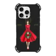 iPhone 16 Pro Bounce Case MagSafe Compatible Holly Lane Brunette (Holiday Illustration Case)
