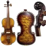 Super Violin! Carved Neck, Shell Inlay Purfling, Master sound, Bird's eye Maple