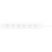 HPM Surge Protected 6 Outlet Powerboard 0.9m White