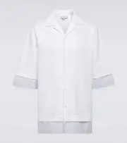 JW Anderson Layered cotton bowling shirt