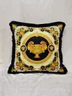 45cm Barocco Medusa Lion Urn Black Pillow Cushion Case Single Sided