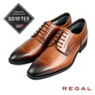 【REGAL】GORE-TEX防水透氣刷色綁帶德比鞋(34HR-BR)