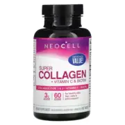 NeoCell Collagen Tablets With Vitamin C and Biotin, 180 Count
