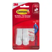 Command Small Self Adhesive Hook No Nails No Damage Removes Cleanly 2 Pieces