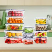 ZUNI 12 PCs Food Storage Containers BPA-Free Leak Proof with Labels Pen Lids