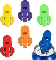 Soda Can Opener | can Tab Opener Tool | Drink Beer Cola Beverage Opener | Pull Can Opener Aid for Beer Leakproof Can Cover Protector for, Beer, Soda, Aluminum Beverage