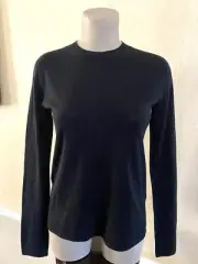 VINCE S SWEATER WOOL CASHMERE BLEND CREW NECK PULLOVER HEATHER CHARCOAL NWT $265