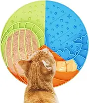 Dog Licking Mat,Silicone Pet Food Dispenser - Anti-Slip 3-Color Whale Slow Feeder for Small Medium Large Dogs Cats Prevents Gulping Improves Eating Habits