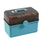 Storage Container Multi-layer Pill Organizer Box with Hidden Handle for Access