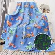 Flannel Luminous Blanket, Heart Luminous Blanket ,Night light star Throw Blanket